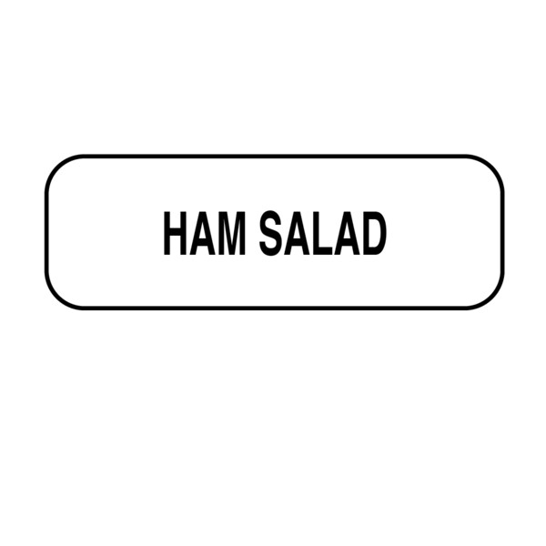 Nevs Ham Salad Label 1/2" x 1-1/2" DIET-306 - main
